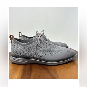 Cole Haan Mens Grand Evolution Stitchlite Wingtip Oxford Shoes Mens Size 12 Gray